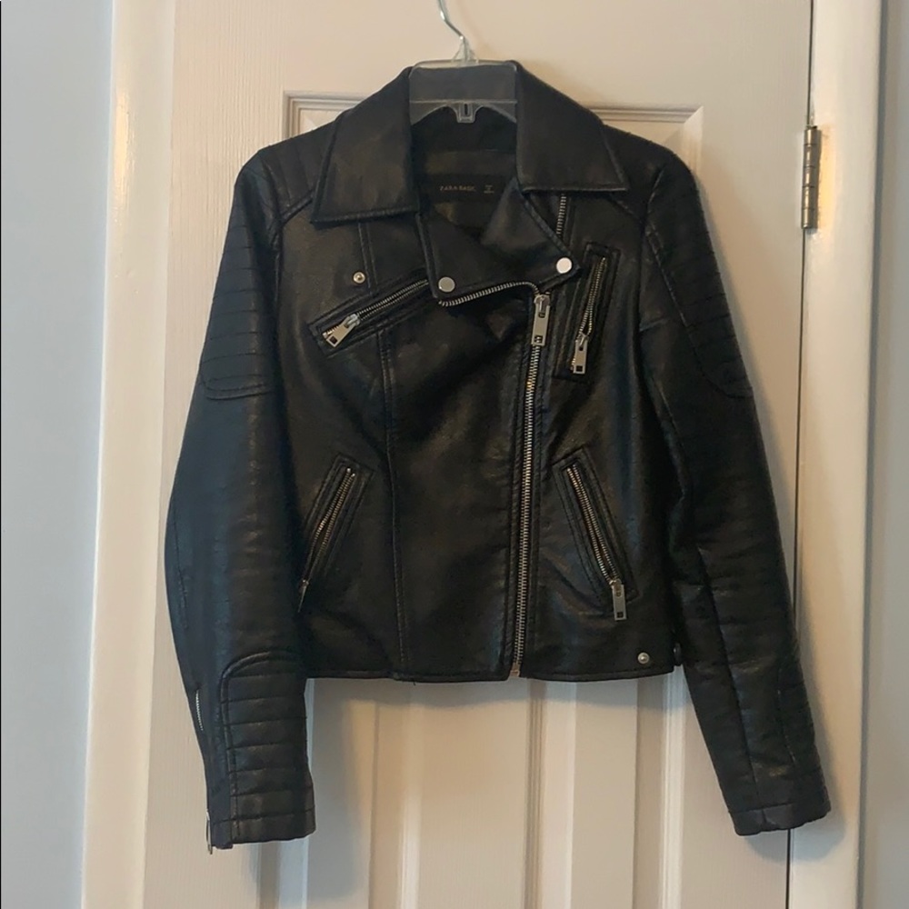 ZARA LEATHER MOTO JACKET